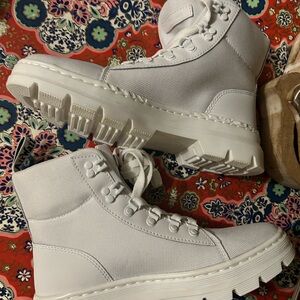 Dr. Martens White Combat Boots